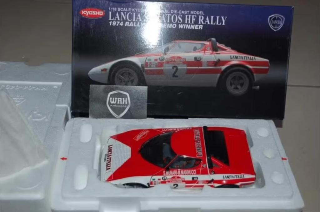 1:18 Lancia Stratos #2 SanREMO Rally Kyosho in box WRH, Verzenden, Zo goed als nieuw, Auto, Kyosho