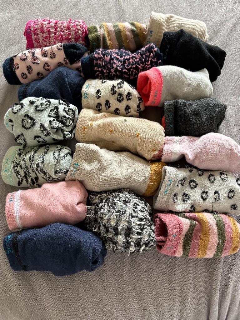 HEMA MEISJE SOKKEN PAKKET, MAAT: 31-34, Ophalen of Verzenden, Gebruikt, Maat 128