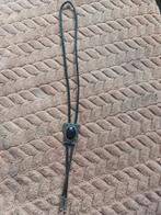 Stijlvolle Bolo Tie met Zwarte Steen - Westerse Look, Verzenden, Zo goed als nieuw