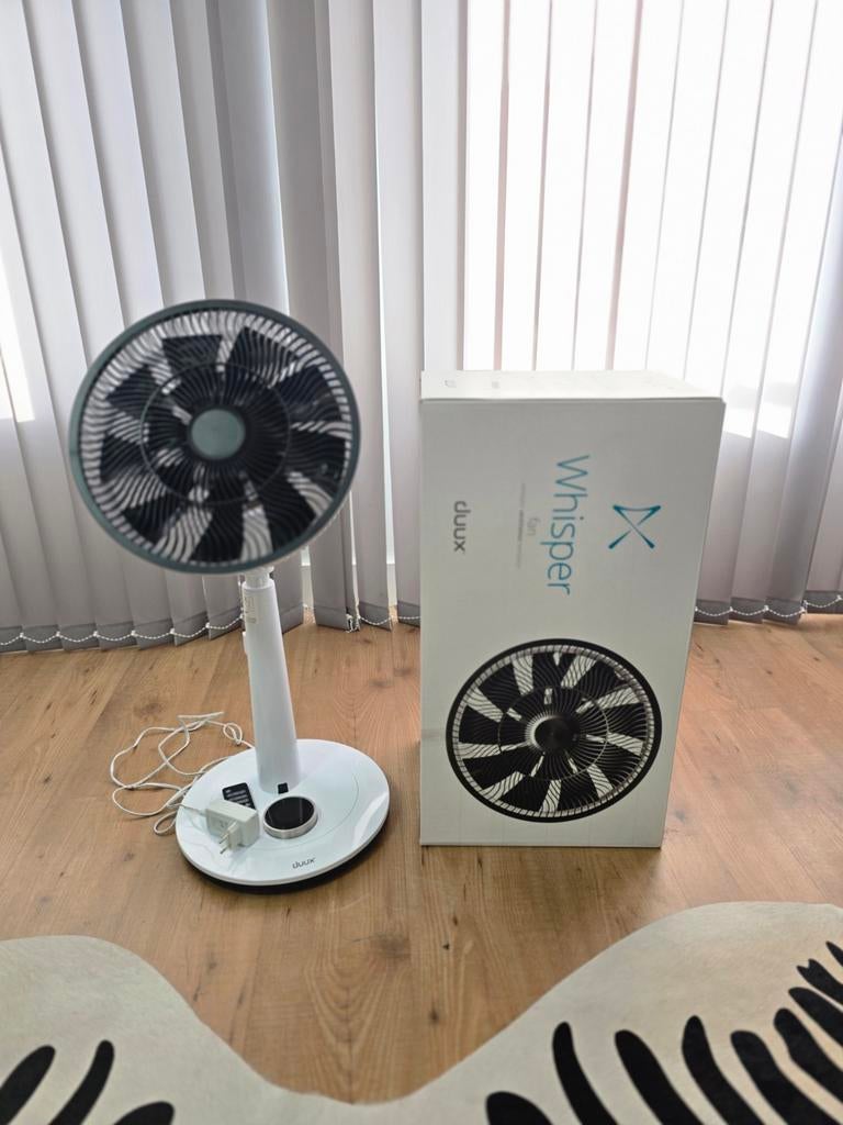 Duux Whisper Fan - Stille en Krachtige Ventilator, Witgoed en Apparatuur, Ventilatoren, Ophalen of Verzenden, Ventilator met afstandsbediening