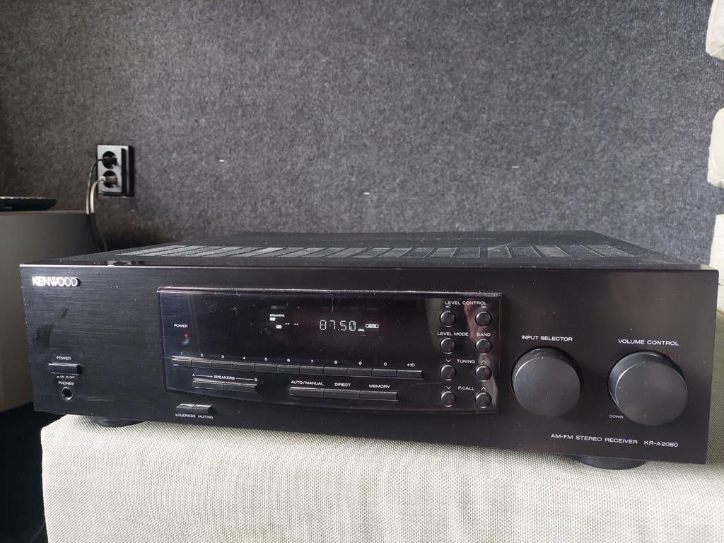 Kenwood AM-FM stereo receiver KR-A2080, Overige merken, Gebruikt, Ophalen of Verzenden, 120 watt of meer