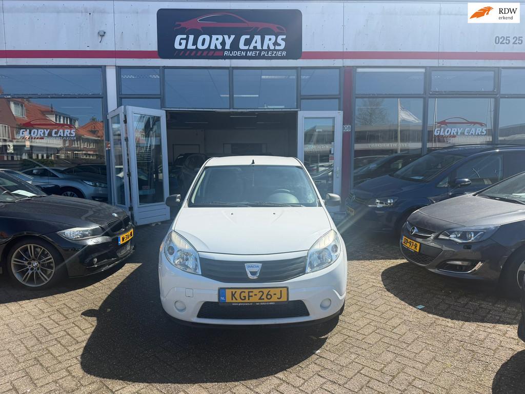 Dacia SANDERO 1.2 NIEUWE APK, Auto's, Voorwielaandrijving, Airbags, Gebruikt, Wit