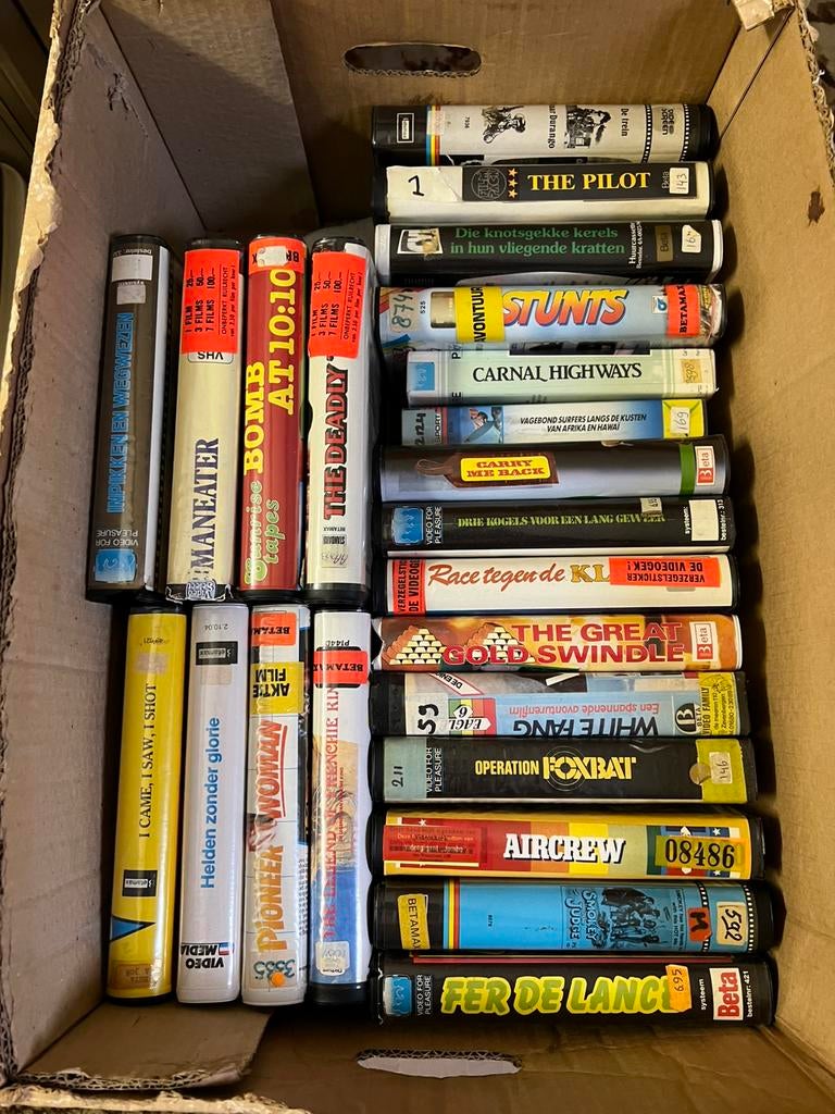 Retro Grote partij Betamax films – unieke collectie!, Alle leeftijden, Ophalen, Gebruikt