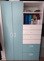 Ikea Stuva/Fritids kledingkasten (wit/lichtblauw) met lades, Kinderen en Baby's, Kinderkamer | Commodes en Kasten, Ophalen, Kast
