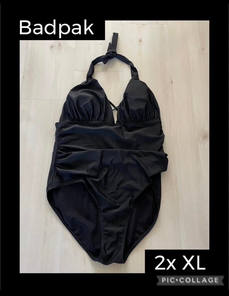 Zwart Badpak 2XL - Elegant en Comfortabel, Kleding | Dames, Badmode en Zwemkleding, Ophalen of Verzenden, Zo goed als nieuw, Zwart