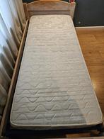 1 persoons grenen , white wash bed, Ophalen, Gebruikt, Eenpersoons, 90 cm