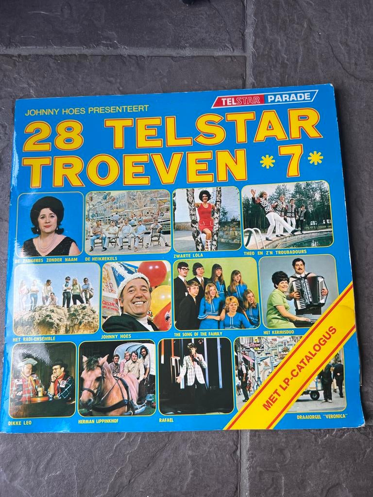 Johnny Hoes presenteert 28 Telstar Troeven *7*, Gebruikt, Ophalen of Verzenden, 1970 - 1979, Levenslied of Smartlap