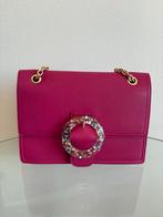 Stijlvolle Roze Schoudertas met Gouden Ketting en Gesp, Ophalen of Verzenden, Zo goed als nieuw, Roze, Overige merken