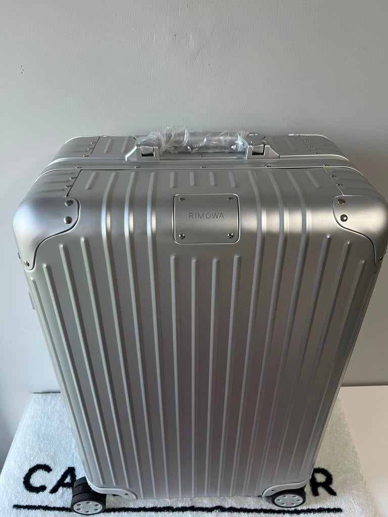 RIMOWA Original Check-In M – Aluminium Koffer (Zilver), Overige materialen, Ophalen of Verzenden, Zo goed als nieuw, 35 tot 45 cm