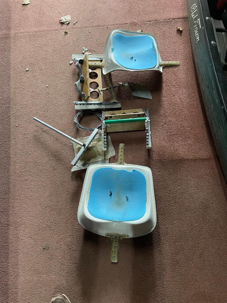 Te koop 2x kajak zitjes en toebehoren voor K1 of K2, Watersport en Boten, Ophalen, Gebruikt, 2-persoons