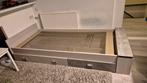 Stoer kinderbed 200x90 met 2 lades en opbergvak, Ophalen, 85 tot 100 cm, Zo goed als nieuw, Matras