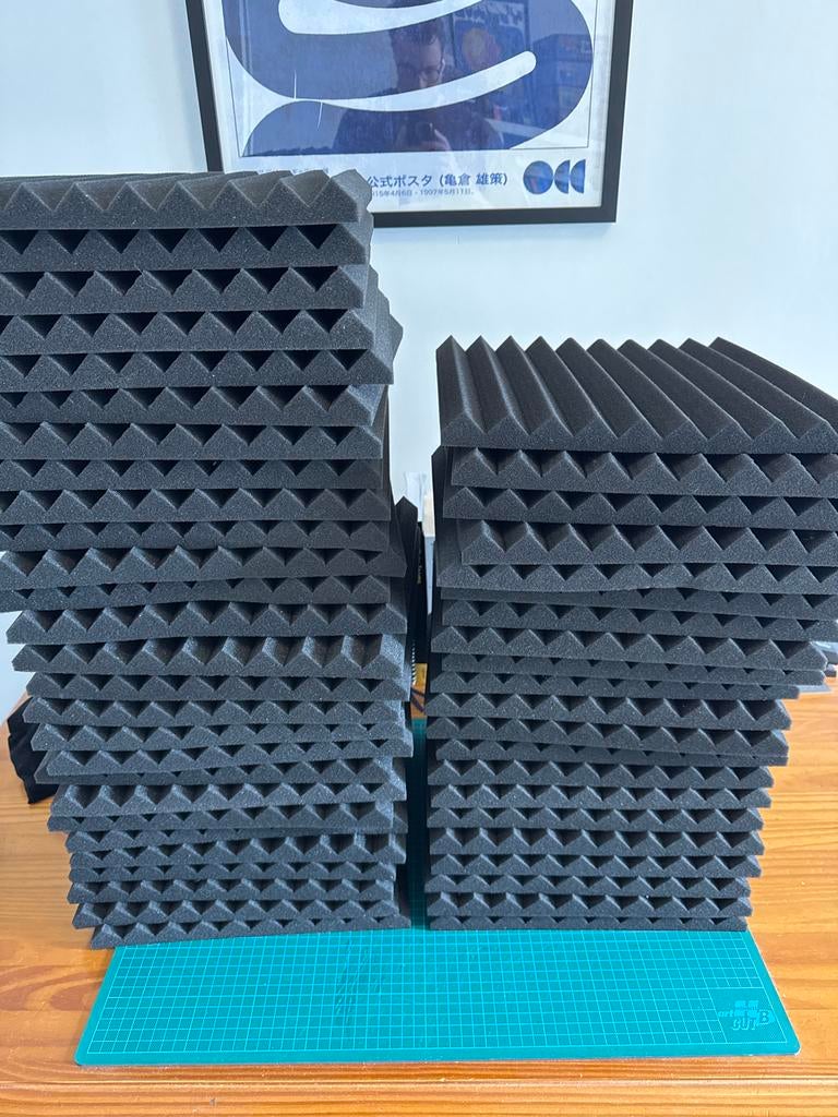 48 Geluidsisolatie Foam Panelen - 30x30x2cm, Ophalen of Verzenden, Nieuw