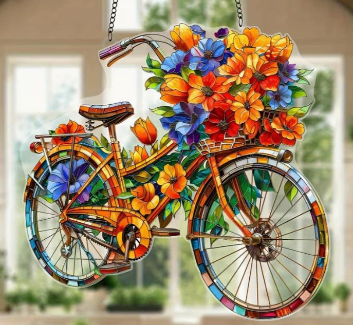 Raamhanger Fiets, Tuin en Terras, Tuinwanddecoratie, Ophalen of Verzenden, Nieuw