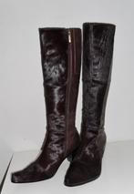 (SH03) Maria Kristín Magüsdöttir leren laarzen, maat 38, Kleding | Dames, Schoenen, Hoge laarzen, Zwart, Ophalen of Verzenden