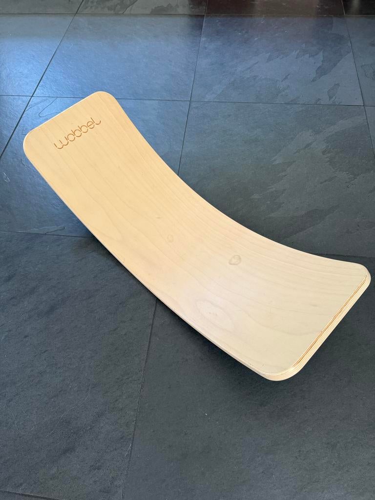 Originele Wobbel balansbord met grijs vilt, Ophalen, Gebruikt