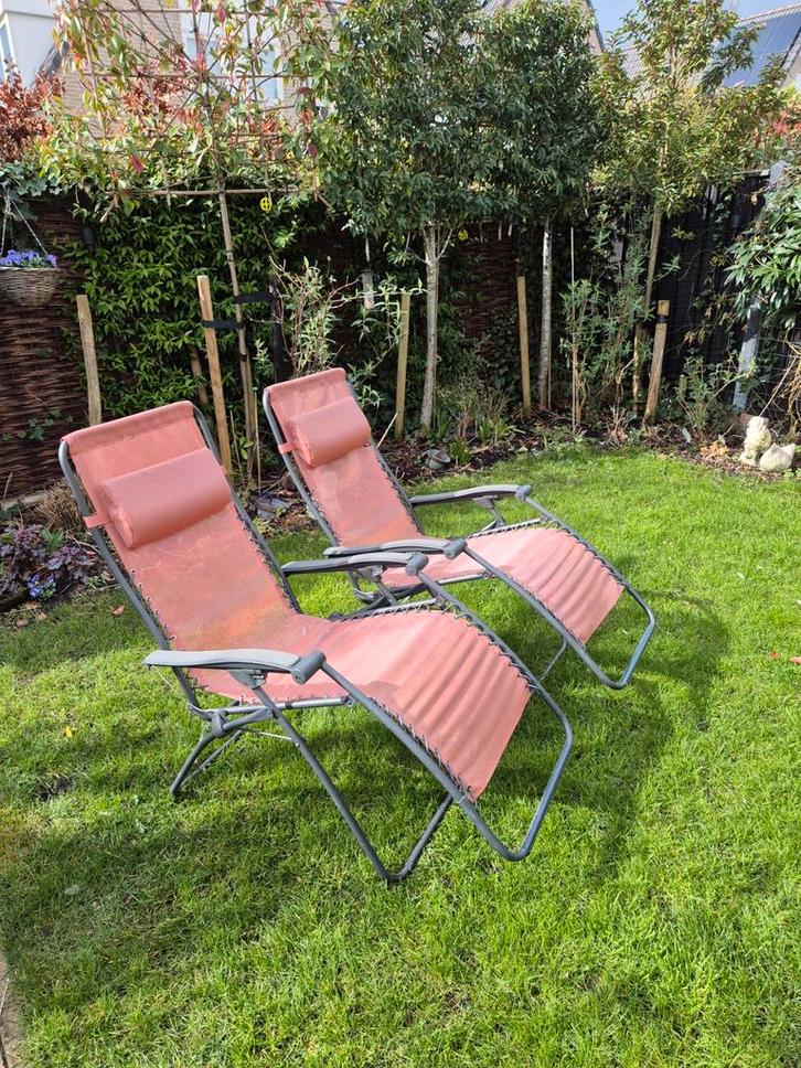 Lafuma relaxstoelen, Tuin en Terras, Tuinstoelen, Zo goed als nieuw, Inklapbaar, Ophalen of Verzenden