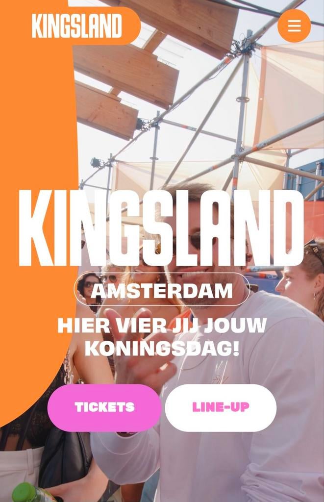2 kaartjes Kingsland Amsterdam 27 april 2026, Tickets en Kaartjes, Twee personen