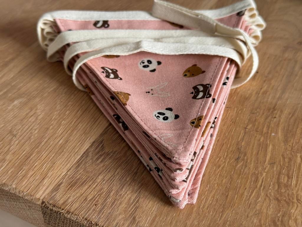 Schattige vlaggetjes | Roze dieren koppen, Ophalen of Verzenden, Nieuw