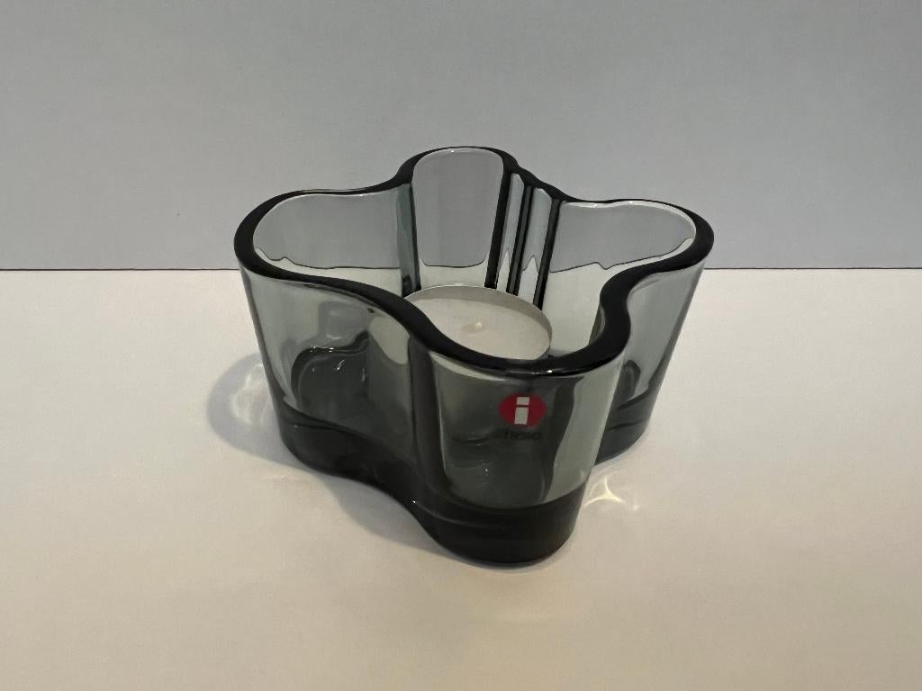 Iittala Alvar Aalto Savoy waxinelichthouder kleur Grijs, Ophalen, Overige materialen, Zo goed als nieuw, Grijs