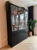 Nieuwe vitrinekast met glazen deuren, Ophalen, Glas, Met deur(en), 200 cm of meer