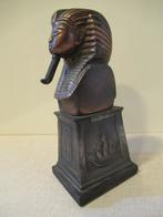 TOETANCHAMON Bronzen beeldje hoog 18 cm op sokkel € 75, Ophalen of Verzenden