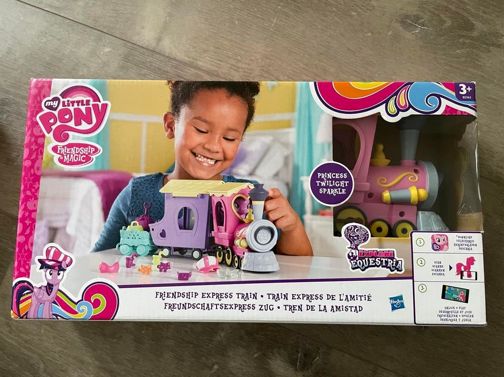 My Little Pony Trein Speelset, Kinderen en Baby's, Speelgoed | My Little Pony, Ophalen of Verzenden, Zo goed als nieuw