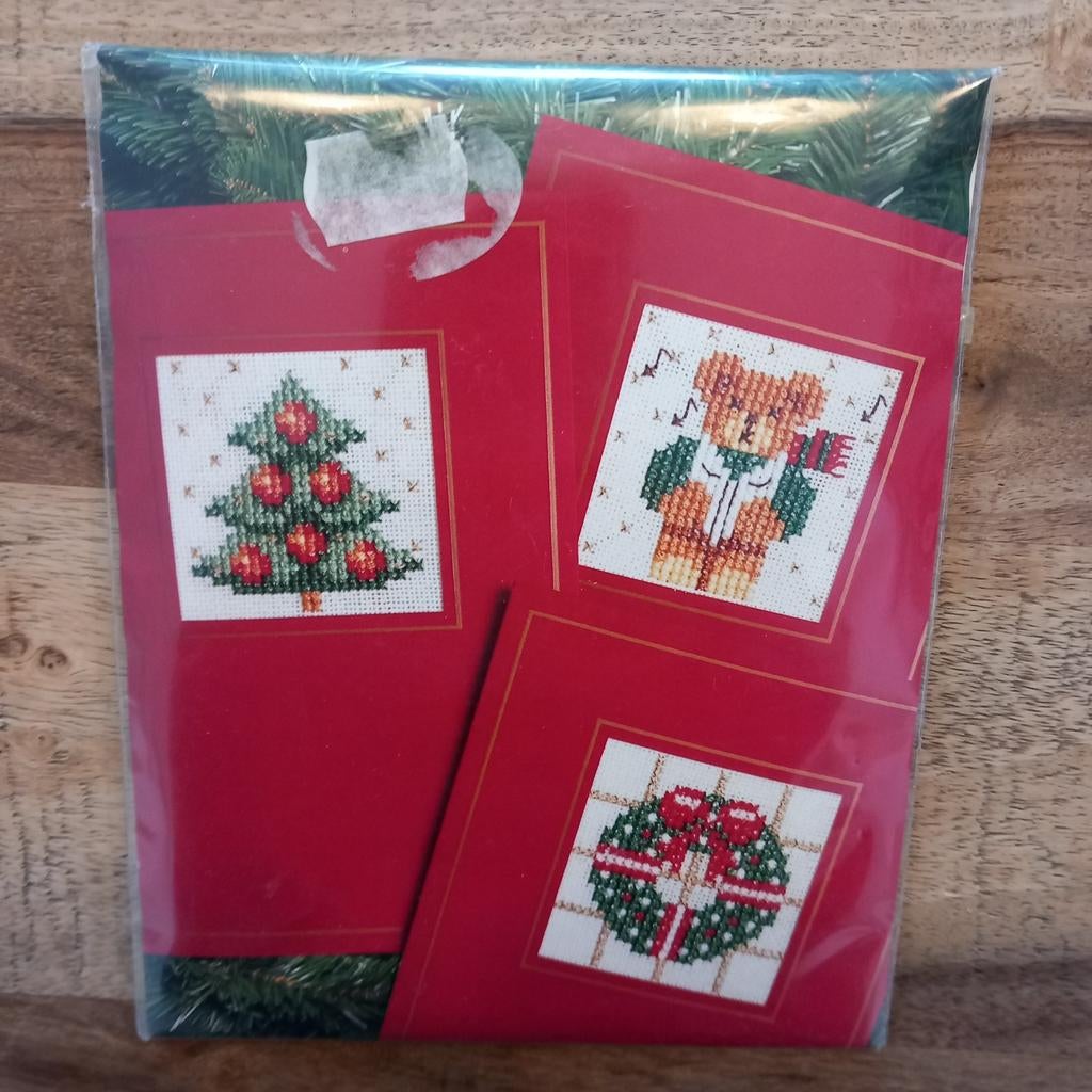 DMC Lanarte Kerstkaarten Borduurpakket, Ophalen of Verzenden, Nieuw, Handborduren, Borduurpakket