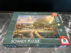 Schmidt puzzel 1000 stukjes Kinkade Country Living, Ophalen of Verzenden, 500 t/m 1500 stukjes, Zo goed als nieuw
