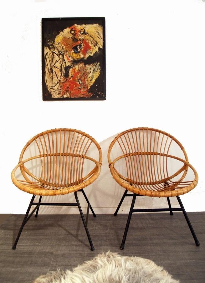 Rohe Noordwolde fauteuils vintage design Dirk van Sliedregt, Huis en Inrichting, Fauteuils, Ophalen, Gebruikt, -, -