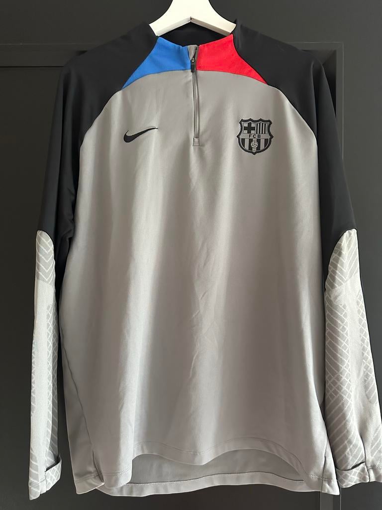 FC Barcelona Trainingspak Nike XL Grijs/Rood/Blauw, Maat 56/58 (XL), Ophalen of Verzenden, Zo goed als nieuw, Voetbal