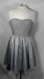 Gave zilveren strapless jurk.Mt 34.Merk H&M, ., Ophalen of Verzenden, Zo goed als nieuw, .