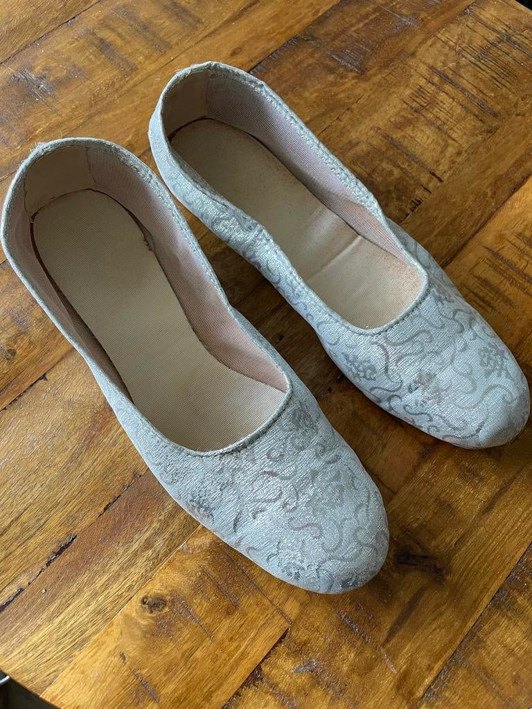 Zilverkleurige Ballerina's met Patroon, Ophalen of Verzenden, Gedragen, Overige kleuren, Ballerina's