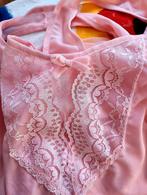 Vintage lichtroze babydoll dress met kant jaren '60, Ophalen of Verzenden, Zo goed als nieuw, Vintage, Knielengte