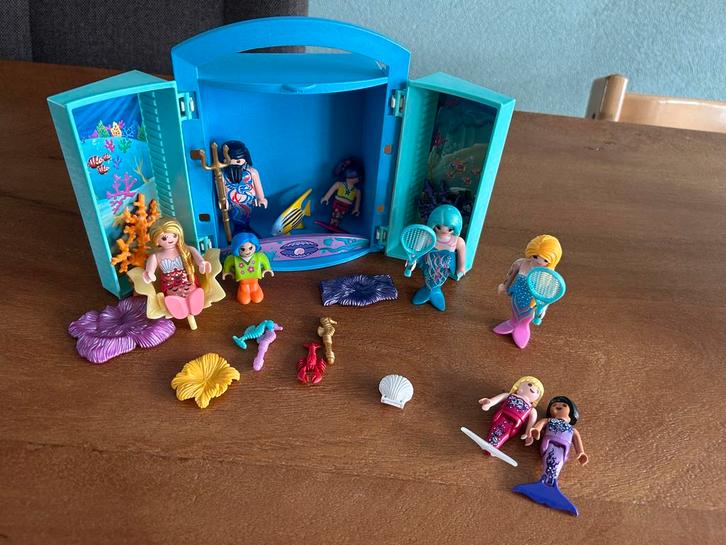 Playmobil zeemeerminnen met koffer, Kinderen en Baby's, Speelgoed | Playmobil, Gebruikt, Complete set, Ophalen