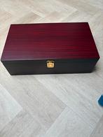 2-vaks wijnkist met flessenhouder, Nieuw, Ophalen of Verzenden, Minder dan 5 flessen, Minder dan 50 cm