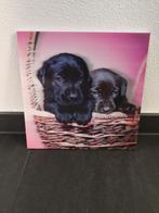 3D Honden Schilderij 29,5 x 29,5 cm, Ophalen of Verzenden, Zo goed als nieuw