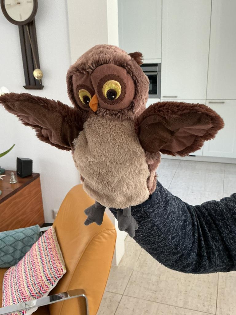 Handpop van een Uil., Ophalen of Verzenden, Zo goed als nieuw, Overige typen