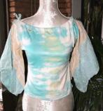 Custo top turkuoois S, Ophalen of Verzenden, Zo goed als nieuw, Zonder mouw