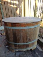 Houten tube, Ophalen, Gebruikt