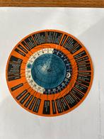 Telefunken Wereldtijd Schijf - Vintage Tijdzone Calculator, Verzamelen, Ophalen of Verzenden, Gebruikt