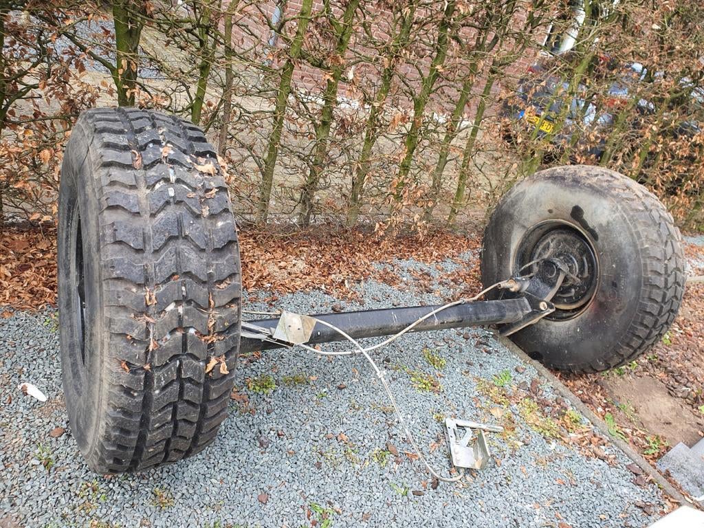 Aanhanger as zwaar, Ophalen