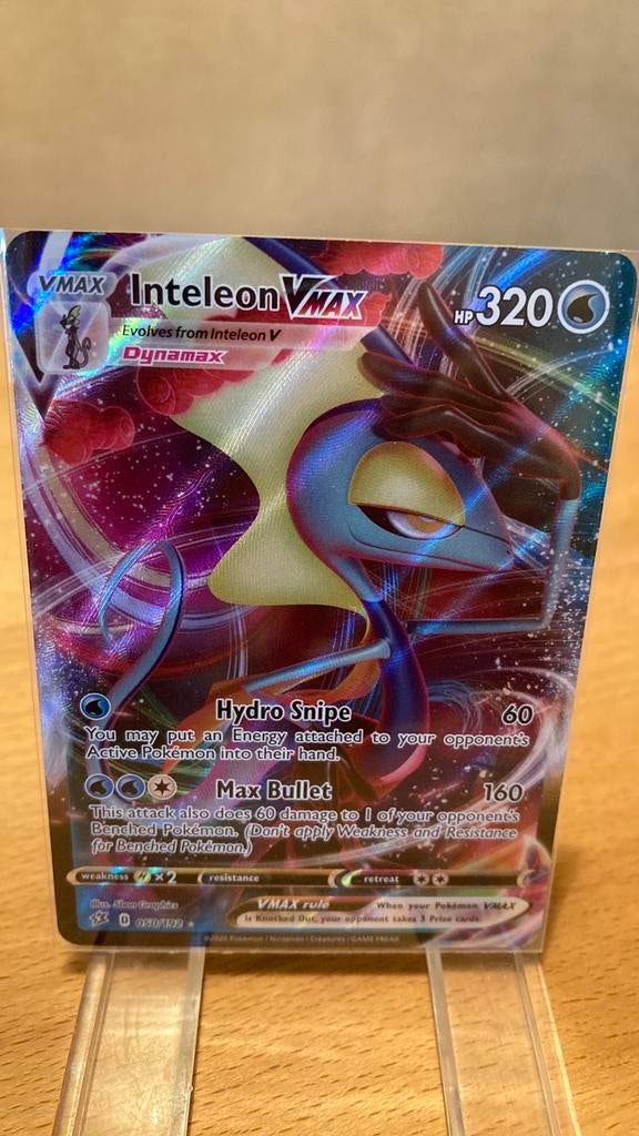 Pokemon Inteleon V max 50/192 Rebel Clash 4,00 euro, Ophalen of Verzenden, Zo goed als nieuw