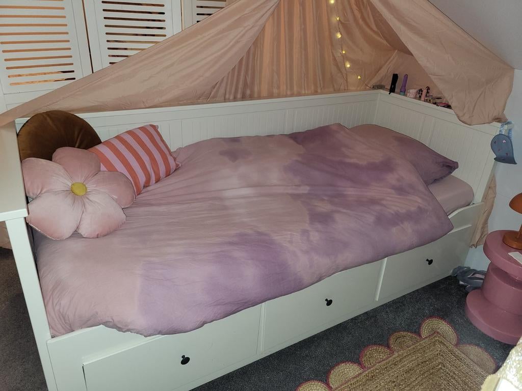 Ikea Hemnes bedbank, Ophalen, Gebruikt, 180 cm of meer, 85 tot 100 cm