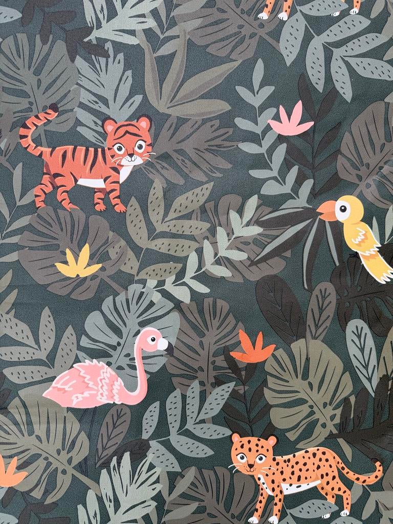 Ashford & Sons Jungle Dieren Behang - Kinderkamer, Ophalen, Minder dan 10 m², Groen