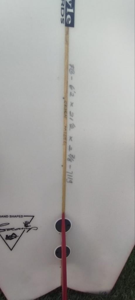 S2 Surfboards Desert Model 6'2" surfboard, Watersport en Boten, Golfsurfen, Ophalen, Gebruikt, Funboard, Met koord