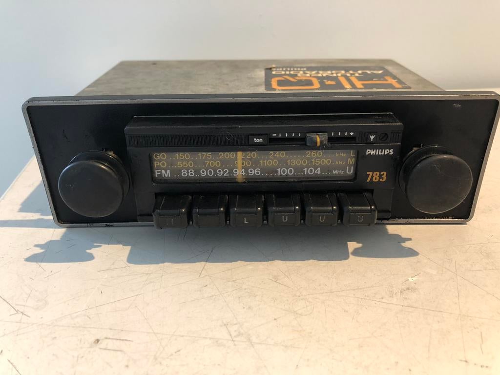 PERFECTE PHILIPS 783 RADIO voor oldtimer klassieke vintage, Auto diversen, Ophalen of Verzenden, Zo goed als nieuw