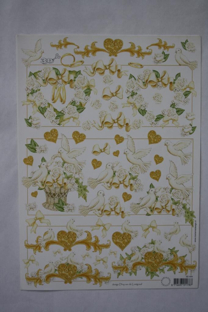 4 stuks Knipvellen 3D 7014, Ophalen of Verzenden, Nieuw, Natuur, Knipvel