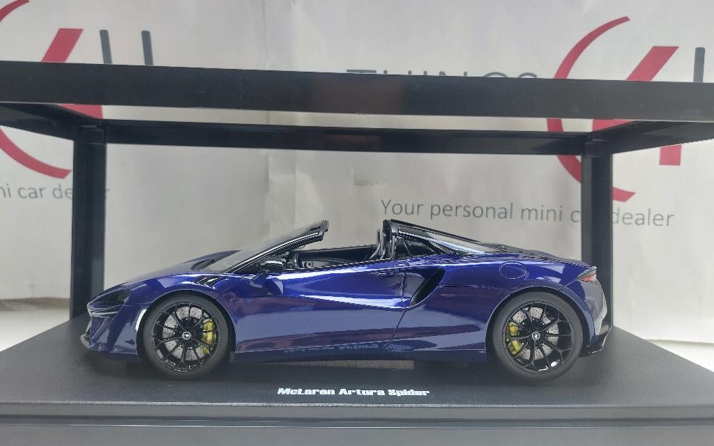 GT Spirit 1:18 McLaren Artura Spider 2024 violet nieuw, Hobby en Vrije tijd, Modelauto's | 1:18, Ophalen of Verzenden, Nieuw, Auto