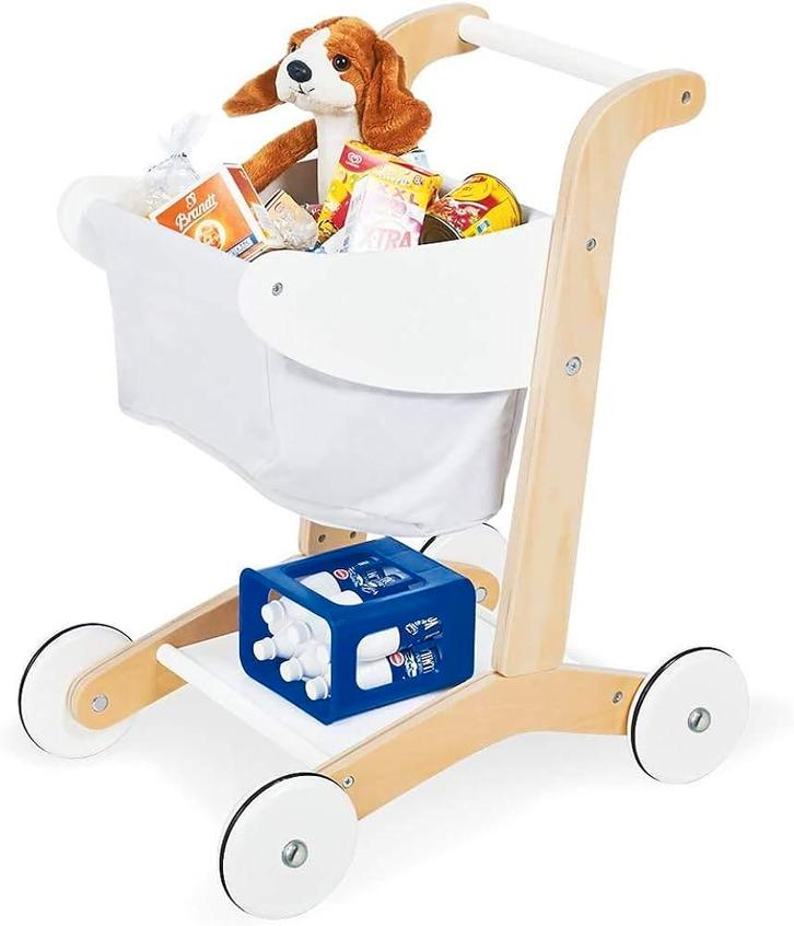 Houten kinder speelgoed winkelwagentje Erna Pinolino, Kinderen en Baby's, Speelgoed | Houten speelgoed, Nieuw, Overige typen, Ophalen of Verzenden