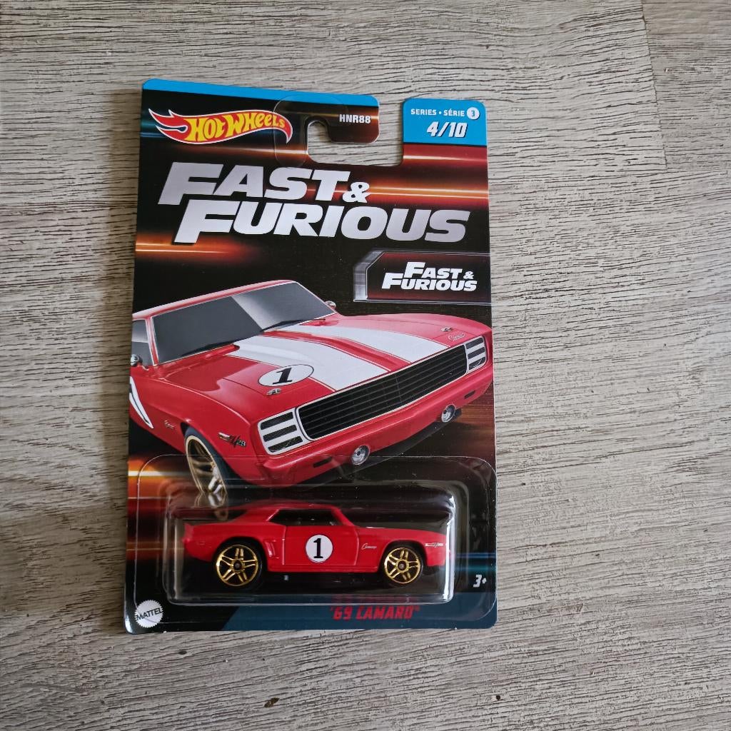 Hot Wheels Fast & Furious '69 Camaro 4/10 mattel serie 3, Ophalen of Verzenden, Nieuw, Auto